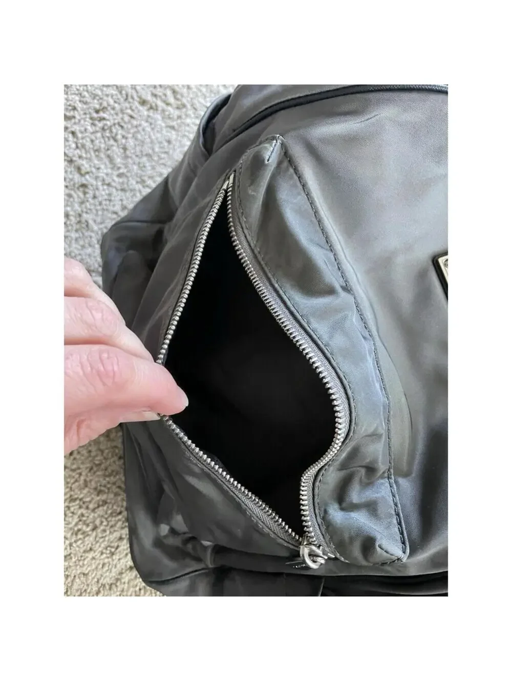Michael Kors Graphite Large Backpack Nylon Jet Set Collection Olive Green Bag MK